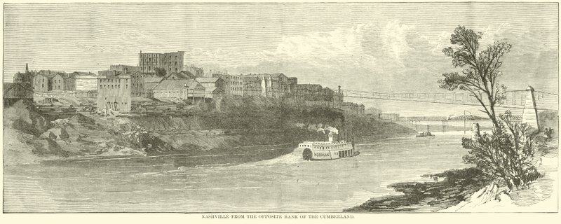 Nashville z przeciwległego brzegu Cumberland, grudzień 1864 autorstwa American School