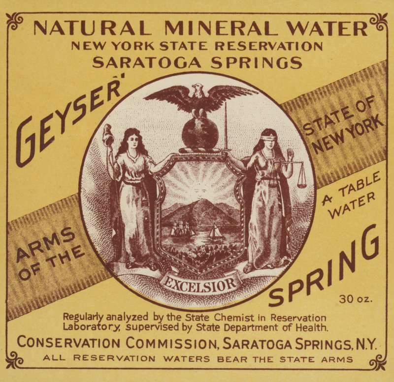 Naturalna woda mineralna, rezerwat stanu Nowy Jork, Saratoga Springs autorstwa American School