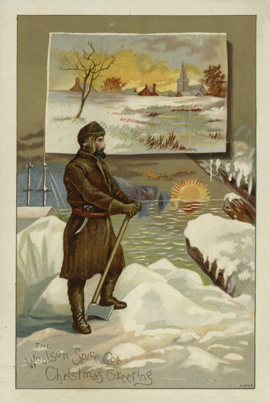 Biegun północny (chromolitho) autorstwa American School