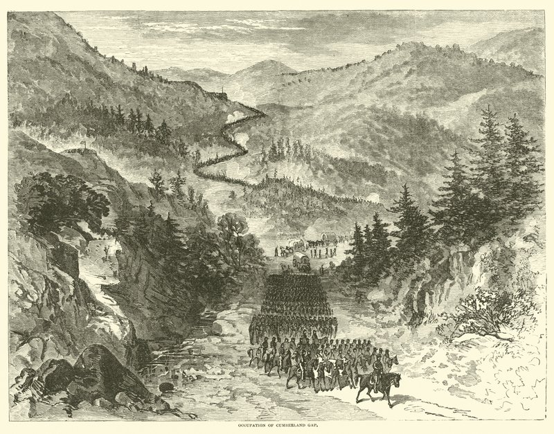 Okupacja Cumberland Gap, wrzesień 1863 autorstwa American School