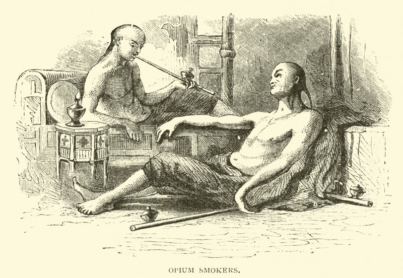 Palacze opium autorstwa American School