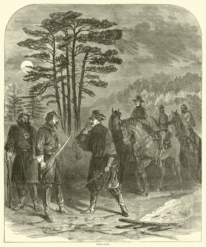 Strażnik pikiet, styczeń-kwiecień 1863 r. autorstwa American School