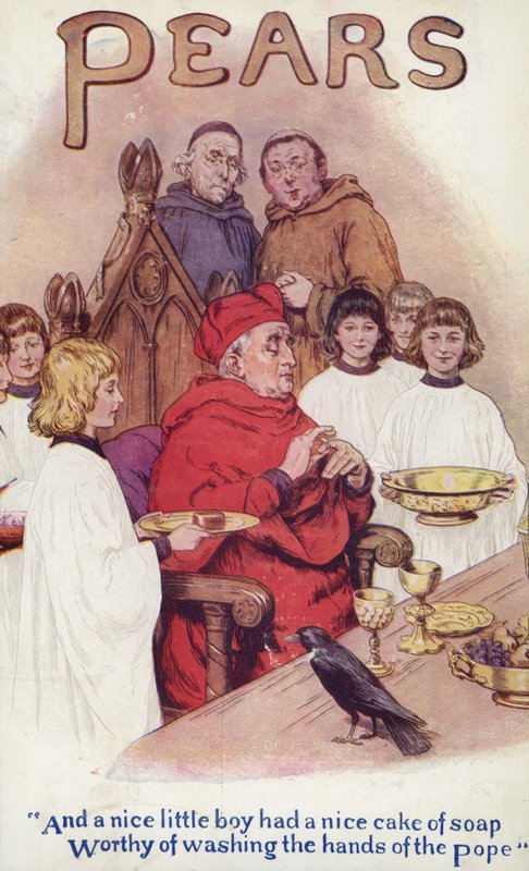 Papież myje ręce autorstwa American School