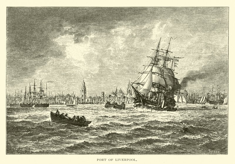 Port w Liverpoolu autorstwa American School