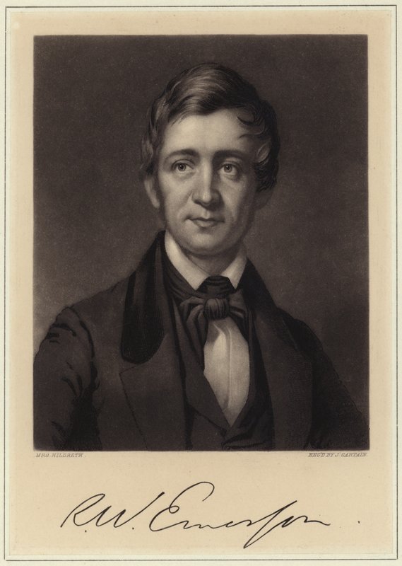 Portret Ralpha Waldo Emersona autorstwa American School