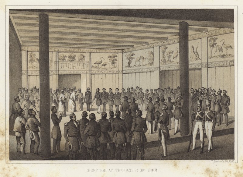 Odbiór w zamku Shui, Wyspy Ryukyu autorstwa American School