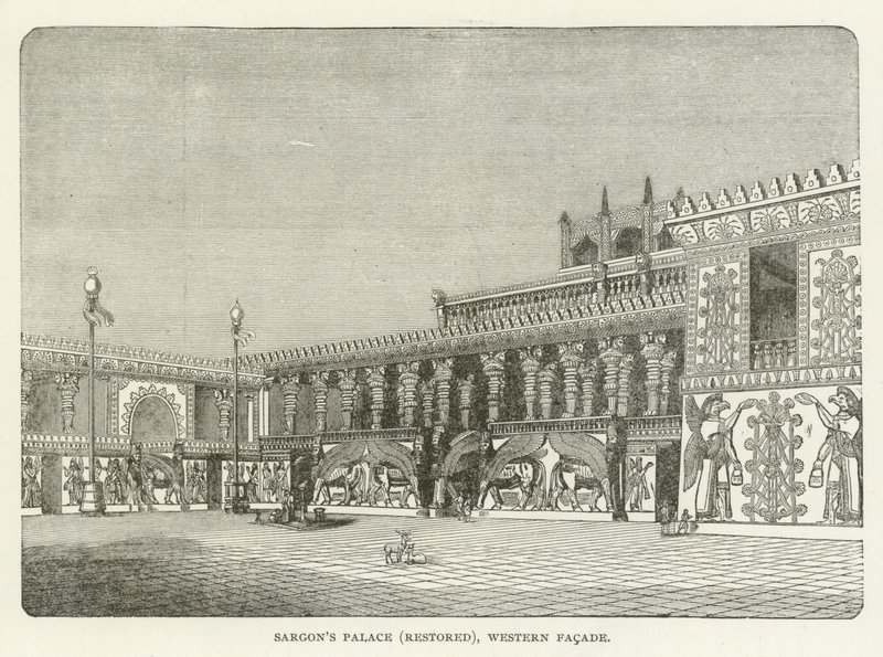 Pałac Sargons (odnowiony), fasada zachodnia autorstwa American School