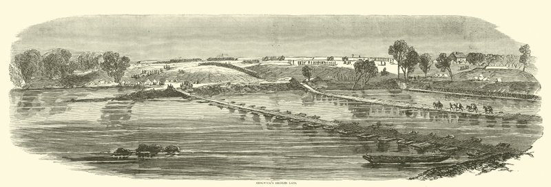 Założono mosty Sedgwicks, maj 1863 autorstwa American School