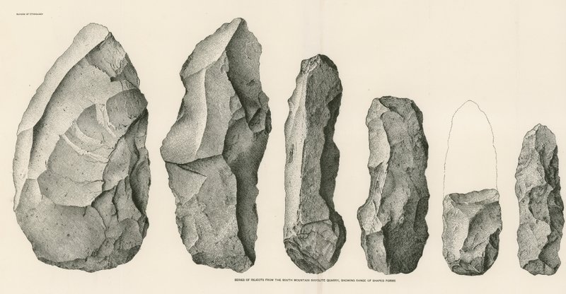 Seria odrzutów z kamieniołomu South Mountain Rhyolite autorstwa American School