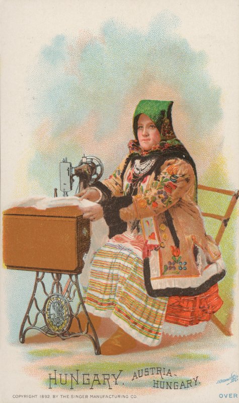 Maszyna do szycia, Węgry, Austro-Węgry autorstwa American School