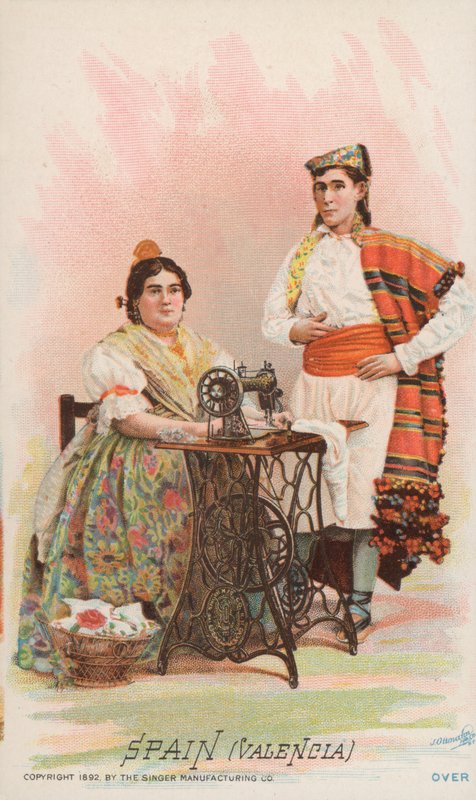 Maszyna do szycia, Hiszpania, Walencja autorstwa American School