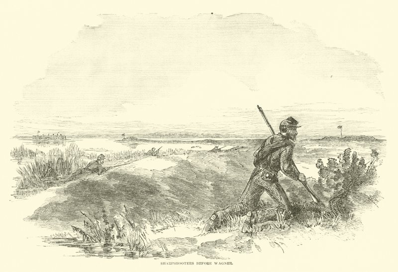Strzelcy wyborowi przed Wagnerem, sierpień 1863 autorstwa American School
