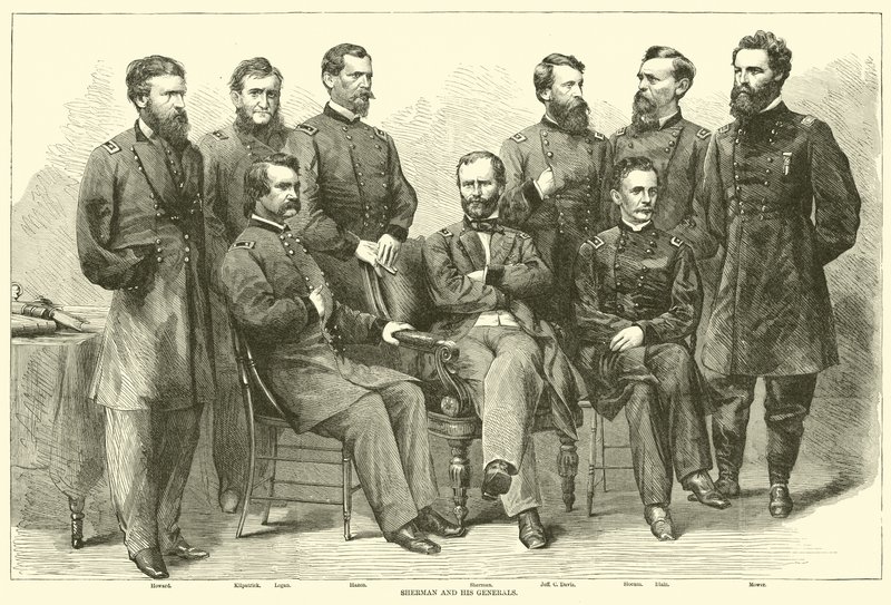 Sherman i jego generałowie, listopad 1864 autorstwa American School
