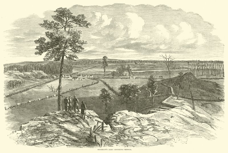 Armia Shermana wkraczająca do Resaki, maj 1864 r. autorstwa American School
