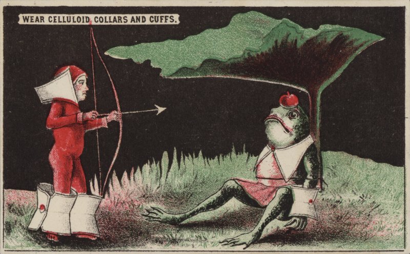 Zestrzelenie jabłka z głowy ropuchy jak William Tell autorstwa American School