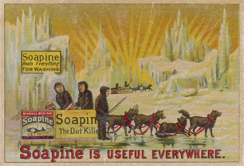 Soapine, zabójca brudu, na biegunie północnym autorstwa American School