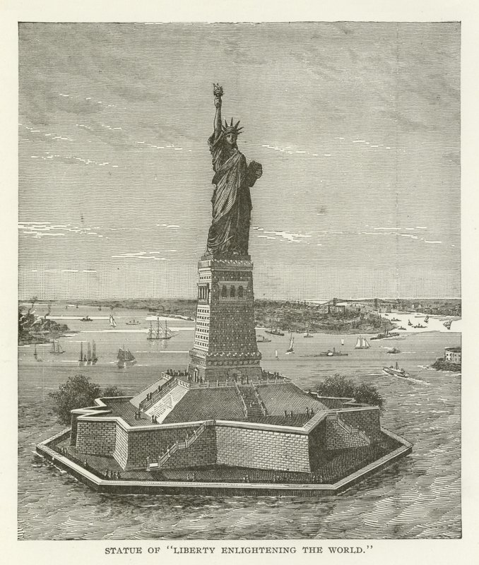Statua Wolności oświecająca świat autorstwa American School