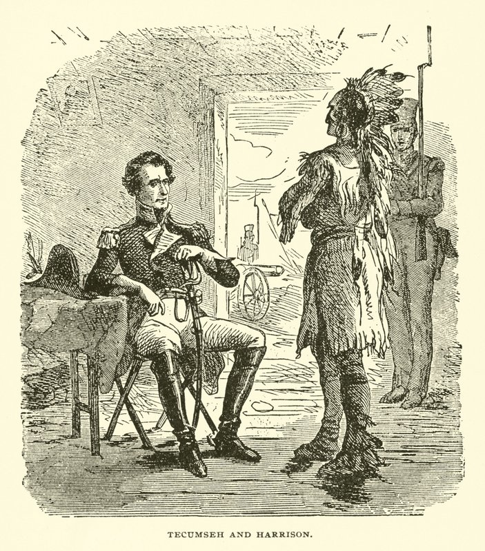 Tecumseh i Harrison autorstwa American School