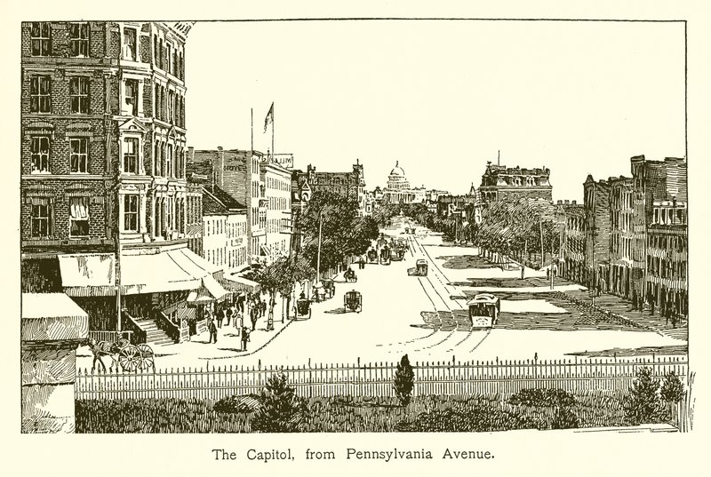 Kapitol, od Pennsylvania Avenue autorstwa American School