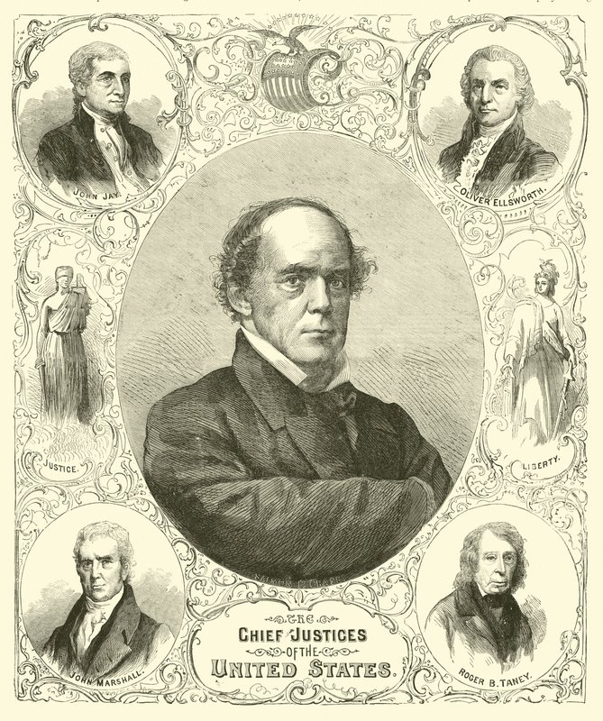 Sędziowie Naczelni Stanów Zjednoczonych, sierpień 1864 r autorstwa American School