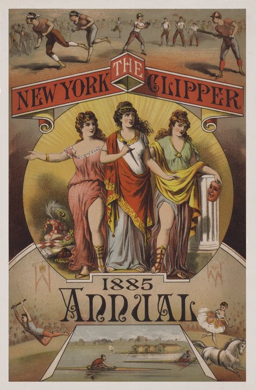 Roczny New York Clipper, 1885 autorstwa American School
