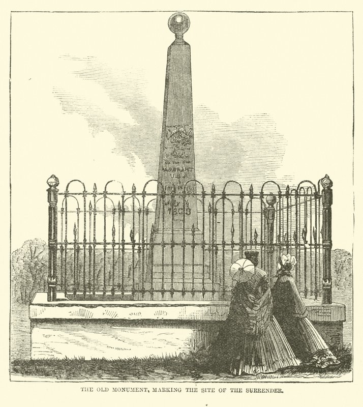 Pomnik Stary, miejsce kapitulacji, lipiec 1863 r. autorstwa American School