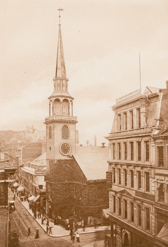 The Old South Meeting House, Boston (fotograwiura) autorstwa American School