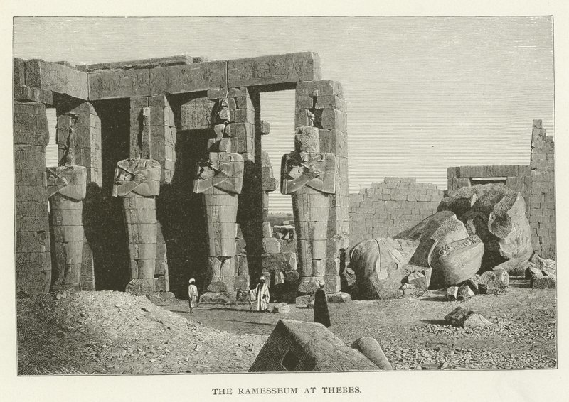 Ramesseum w Tebach autorstwa American School