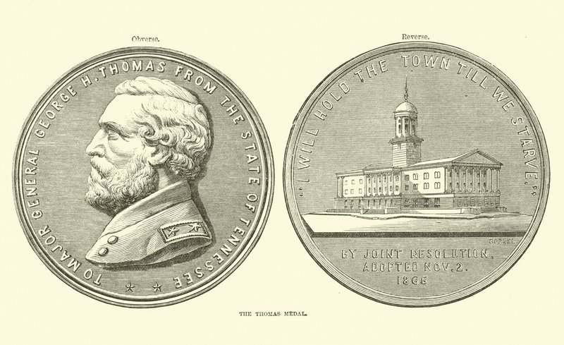 Medal Thomasa, październik 1863 r. autorstwa American School