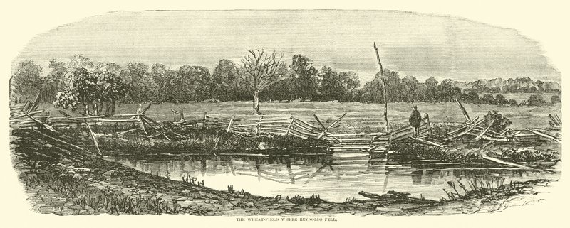 Pole pszenicy, na którym padł Reynolds, lipiec 1863 r. autorstwa American School