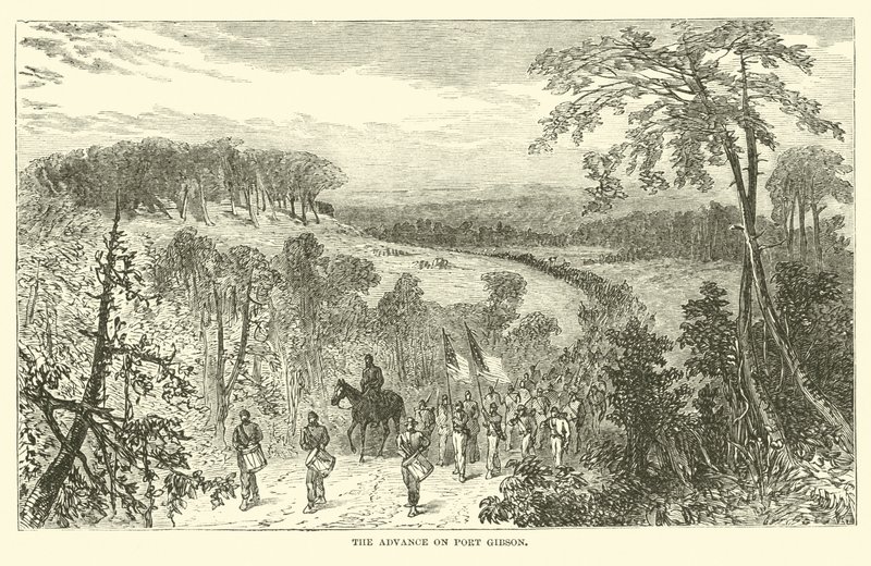 Zaliczka na Port Gibson, kwiecień 1863 r. autorstwa American School
