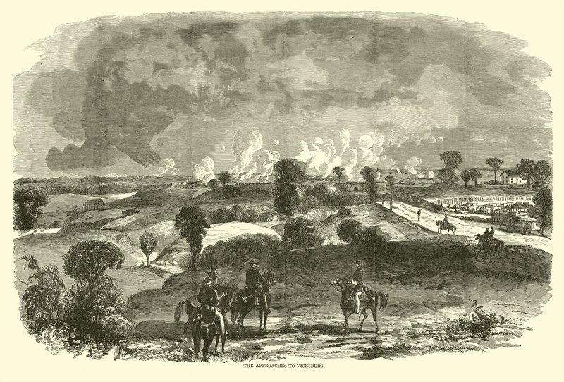 Podejścia do Vicksburga, maj 1863 autorstwa American School