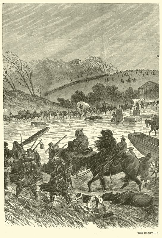 Kampania w błocie, styczeń 1863 autorstwa American School