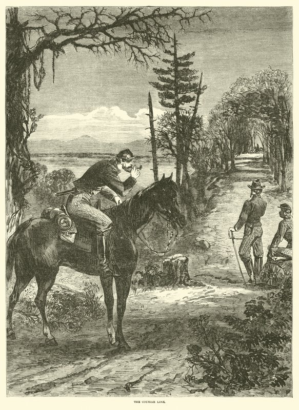 Linia kurierska, kwiecień 1863 autorstwa American School