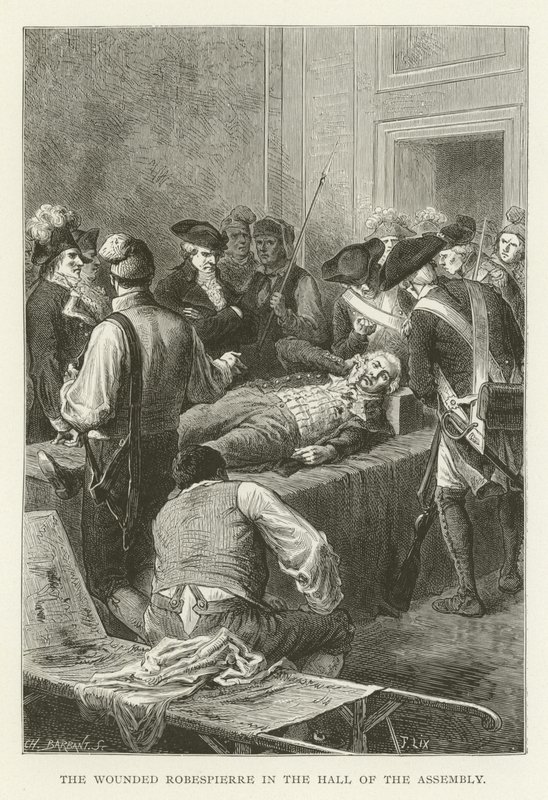 Ranny Robespierre w Sali Zgromadzenia autorstwa American School