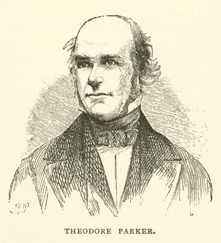 Theodore Parker, amerykański minister unitarny, transcendentalista i abolicjonista autorstwa American School