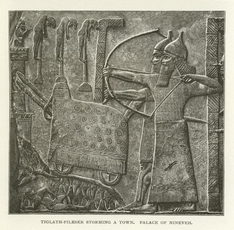 Tiglath-Pileser szturmuje miasto, Pałac Niniwy autorstwa American School