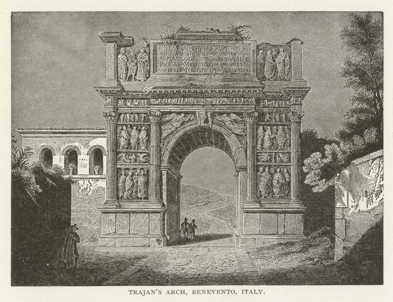 Trajans Arch, Benevento, Włochy autorstwa American School