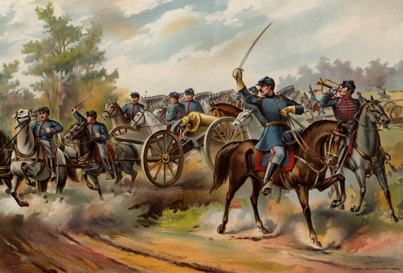 Armia amerykańska, artyleria konna autorstwa American School