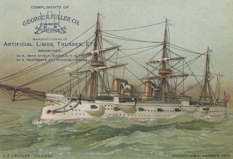 Krążownik US Navy USS Chicago, 1898 r autorstwa American School