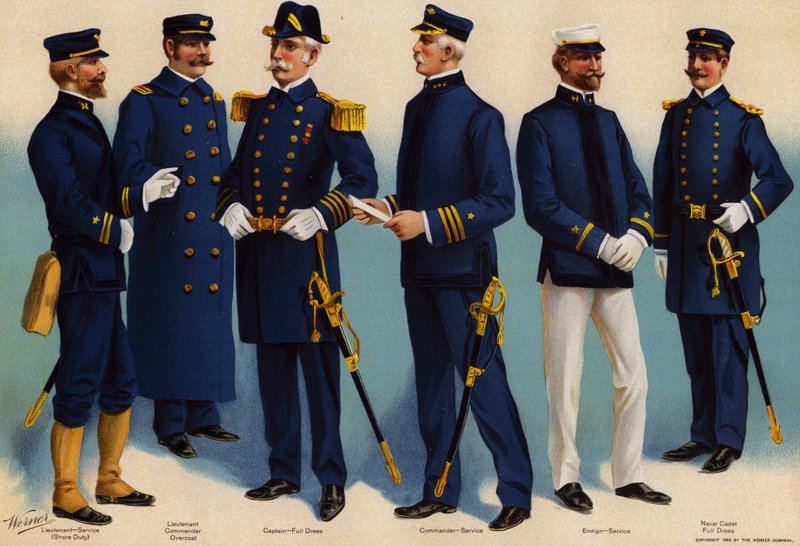 US Navy, mundury autorstwa American School
