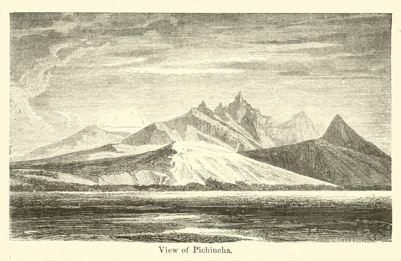 Widok na Pichincha autorstwa American School