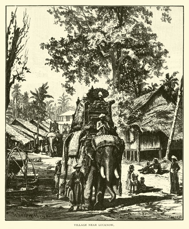 Wioska w pobliżu Lucknow autorstwa American School