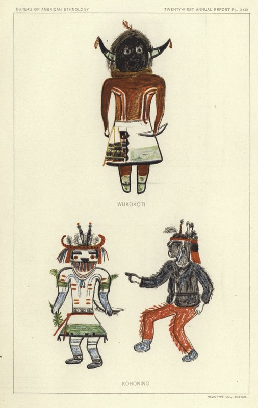 Wukokoti, Kohonino (kolorowa litografia) autorstwa American School