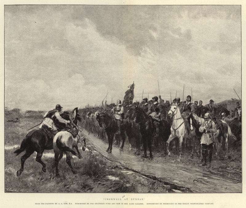 Cromwell w Dunbar autorstwa Andrew Carrick Gow