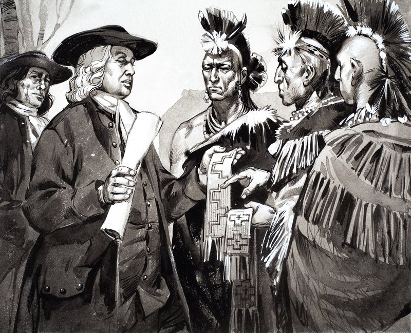 Naród podzielony, ilustracja z filmu "The Making of America autorstwa Angus McBride