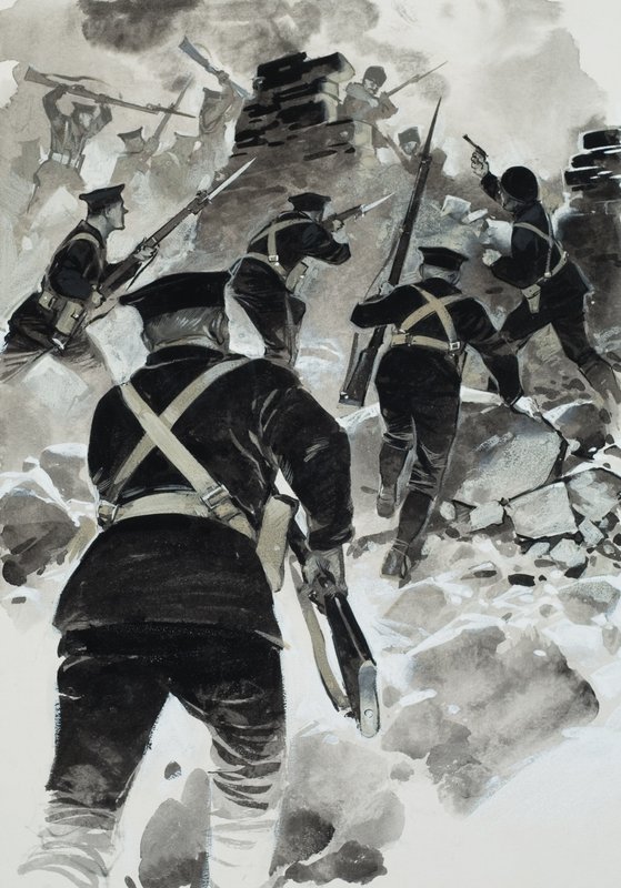 Kampania w Dardanelach (gwasz na papierze) autorstwa Angus McBride