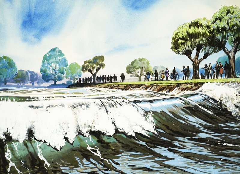 Słynne rzeki - Severn: The Severn Bore autorstwa Angus McBride