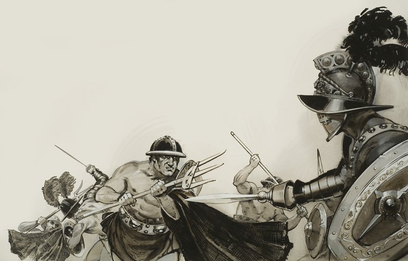 Walki gladiatorów autorstwa Angus McBride
