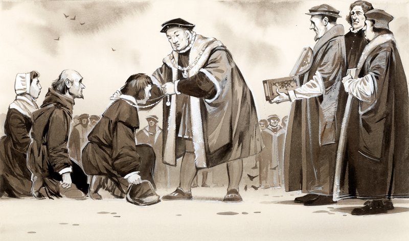 Henryk VIII leczący zło króla autorstwa Angus McBride